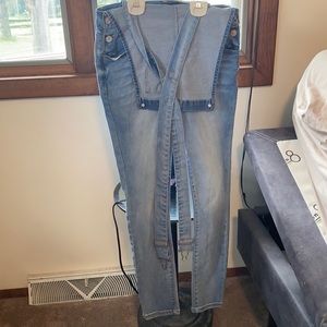 Denim skinny Jean overalls